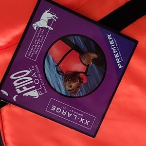 🐕Bright Orange BIG Dog Float Jacket! Brand NEW!